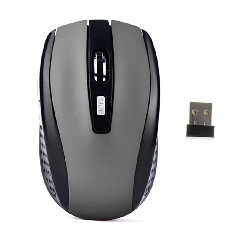 2.4G Wireless Mouse Bluetooth Mouse Ergonomic 800/1200/1600DPI 6 Mute Buttons Mouse For MacBook Tablet Laptops Computer PC