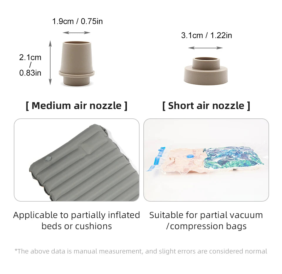 PACOONE Wireless Inflation Pump Portable Outdoor Mini Air Compressor Air Cushion Bed Swim ring Multi function Air Pump