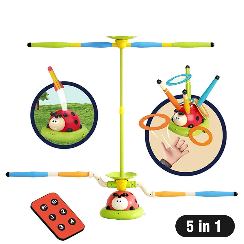 Upgrade Ladybug sporting toys Baseball 2/3/4/5-In-1 Sports Skipping Rope Machine Ferrule Jumping Toy Children Outdoor Play Games