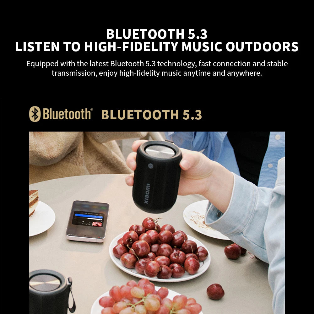 Xiaomi Bluetooth Speaker Mini ASM01A Bluetooth 5.3 RGB  Light IP67 360°Omnidirectional Stereo Outdoor Portable Sound Mi Home APP