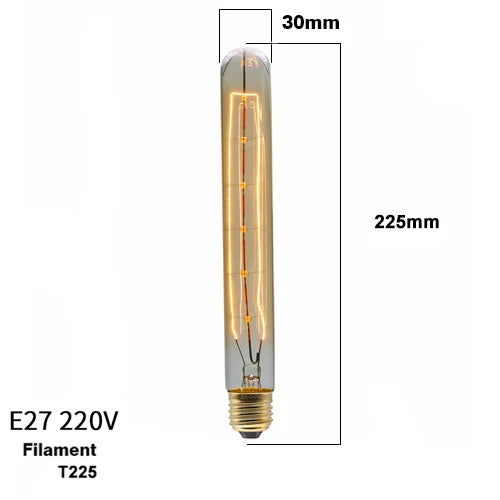 4pcs/lot Retro Edison Light Bulb E27 220V 40W ST64 G80 G95 T10 T45 T185 A19 A60 Filament Light Vintage Ampoule Edison Lamp