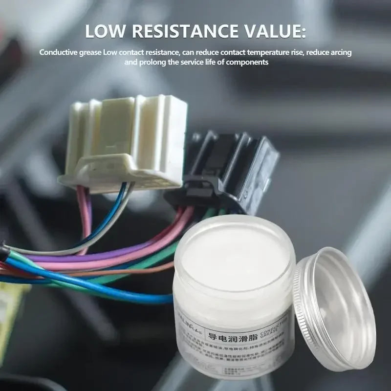 100g Electric Contact Grease Conductive Paste Electricity Compound Grease for Low Resistance Value  for Household Appliances