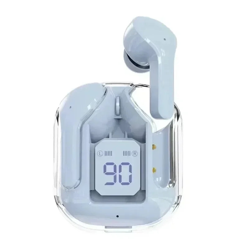 True Wireless Bluetooth Headset Transparent Design with LED Digital Display Stereo Sound Earphones for Sports Working-Air 31