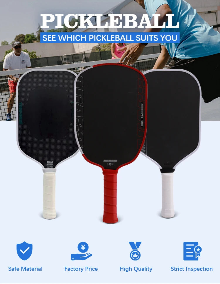 Boomstik clone widebody Elongated EVA Power Surrounding Foam  Epp Core Carbon Fiber Pickleball Paddle
