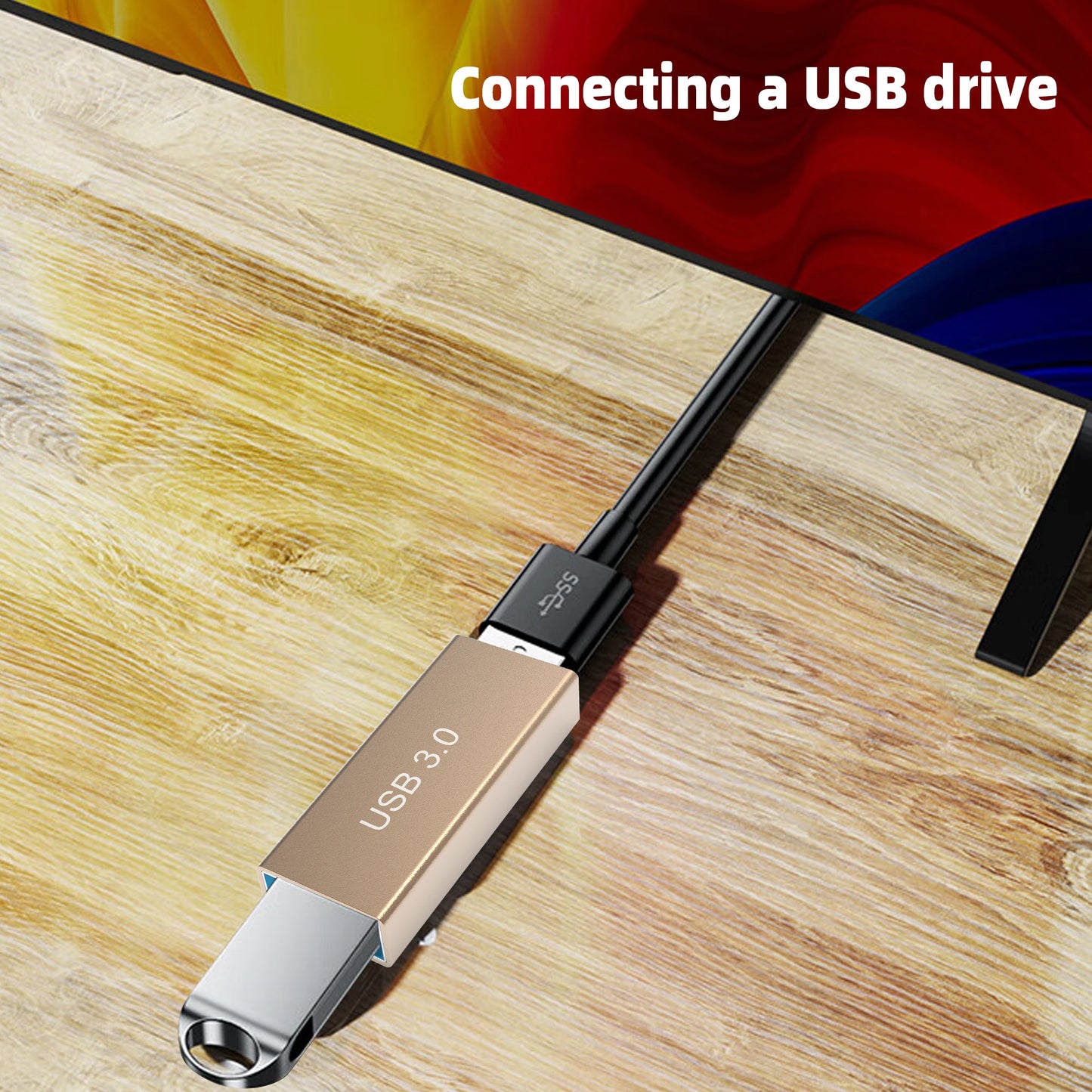 USB 3.0 Type A Female to A Female Connector Adapter OTG  AF to AF Coupler F/F Gender Changer Extender Converter Gold