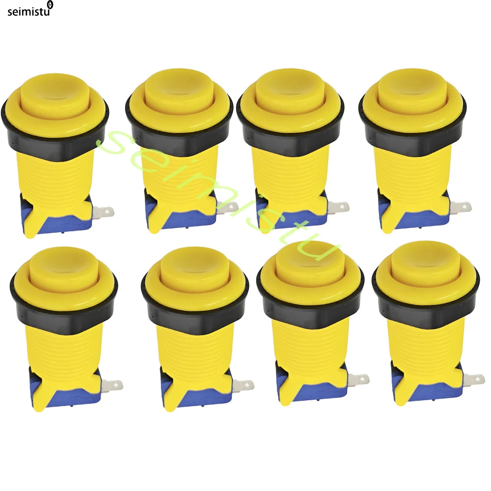 8pcs American Happ Style Push Button 28mm For Neo Geo Arcade Game Machine Joystick Zero Delay Controller buttons Parts