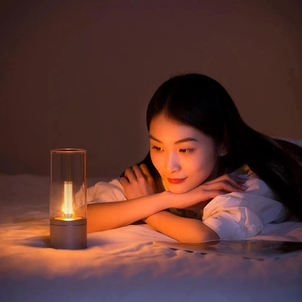 Yeelight Rechargable Candle Lamp Yellow LED Night Light Atmosphere Light Stepless Dimming  Nightstand Lamp for Bedroom