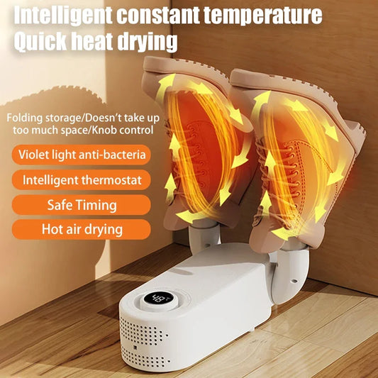 Foldable Shoe Dryer Household Constant Temperature Boot Dryer Fast Drying Shoe Heater Sterilization Deodorization Footwear Dryer