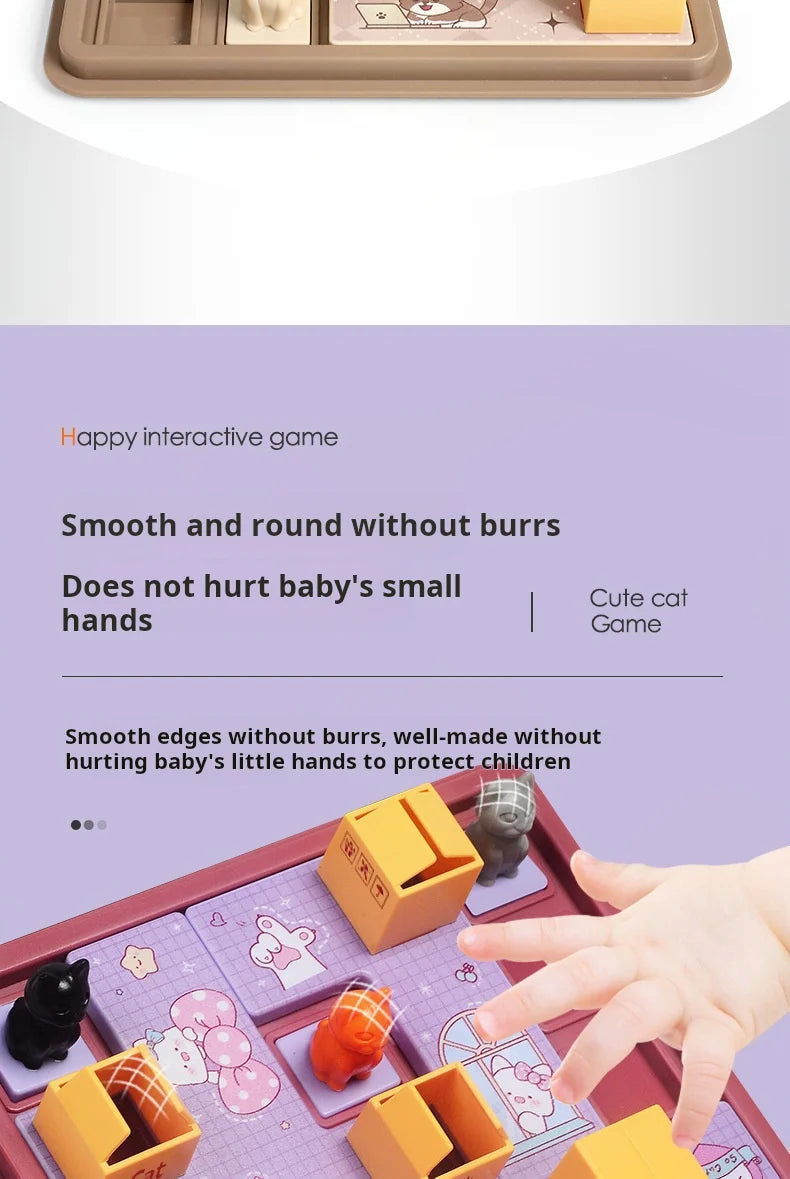 Diy Hide And Seek Cat Puzzle Clearance Clearance Board Game Cat Children Space Planning Logical Thinking Training Puzzle Toy