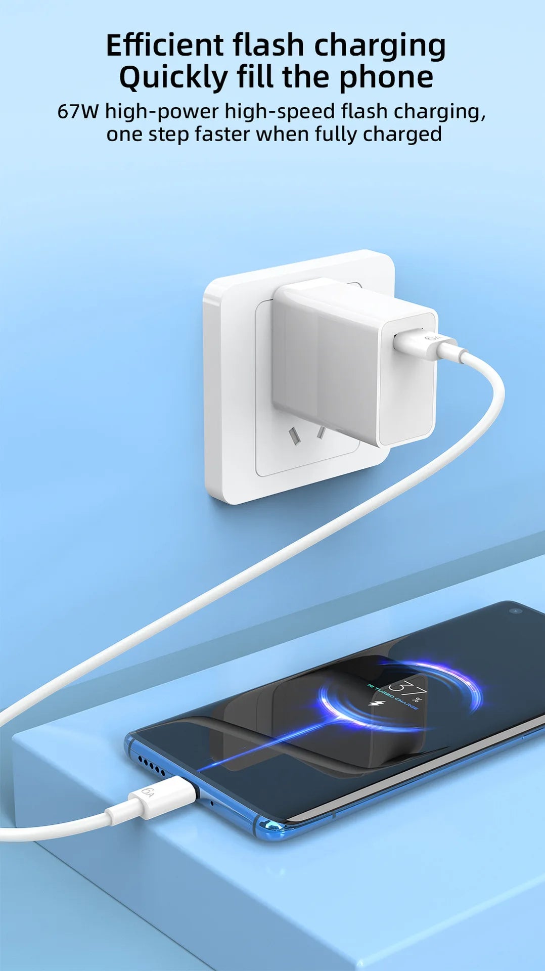 EU Plug 6A 67W Ultra Fast Charger For Xiaomi 10T 11 12 Lite 13T 14 Redmi Note 11T 12T 13 POCO X5 X6 F6 Type C USB Charging Cable