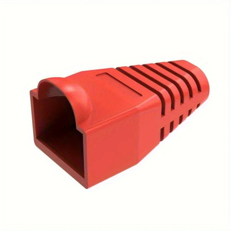 Colorful CAT5E CAT6 RJ45 Ethernet Network Connector Plug Cover Strain Relief Boots Crystal Head Protective Cable Sleeve For 8P8C