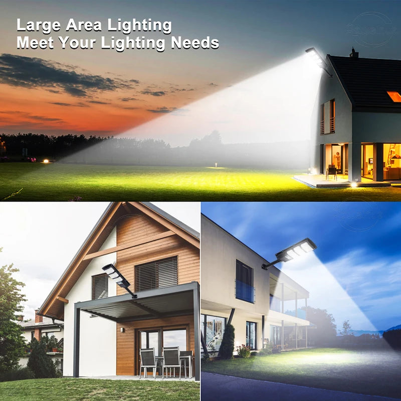 12000 LM High Power LED Solar Lights Outdoor Sunlight Motion Sensor Solar Powered Lamp Waterproof Patio Garden Street Wall Light