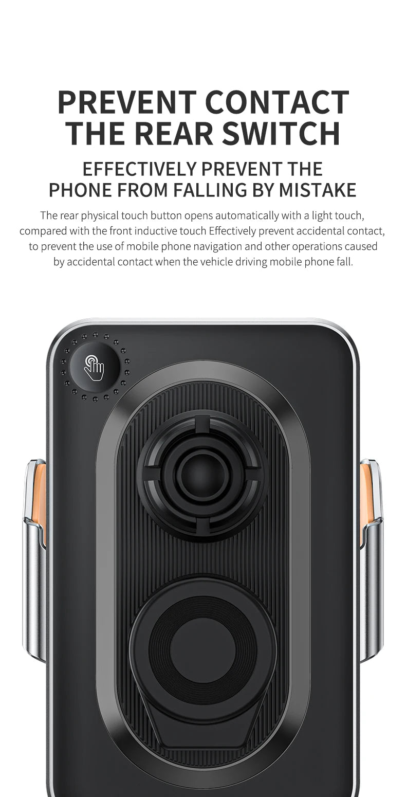 Car Wireless Charger Magnetic Auto Car Mount Phone Holder For iPhone 14 13 12 Samsung Infrared Induction 15W Fast Charging