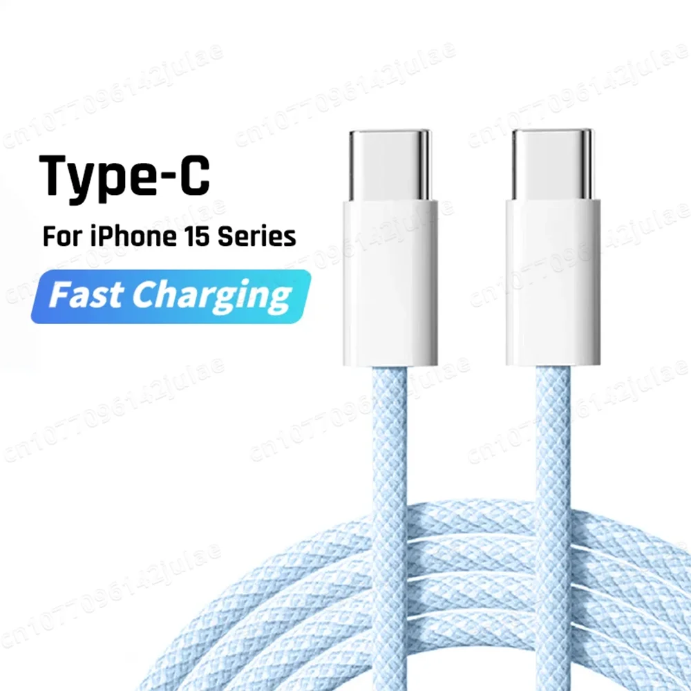 NNBILI 60W USB C to USB C Fast Charging PD Cable For iPhone 15 Pro Max Plus iPad Air 5 Samsung Huawei Xiaomi Type-C to Type-C ﻿