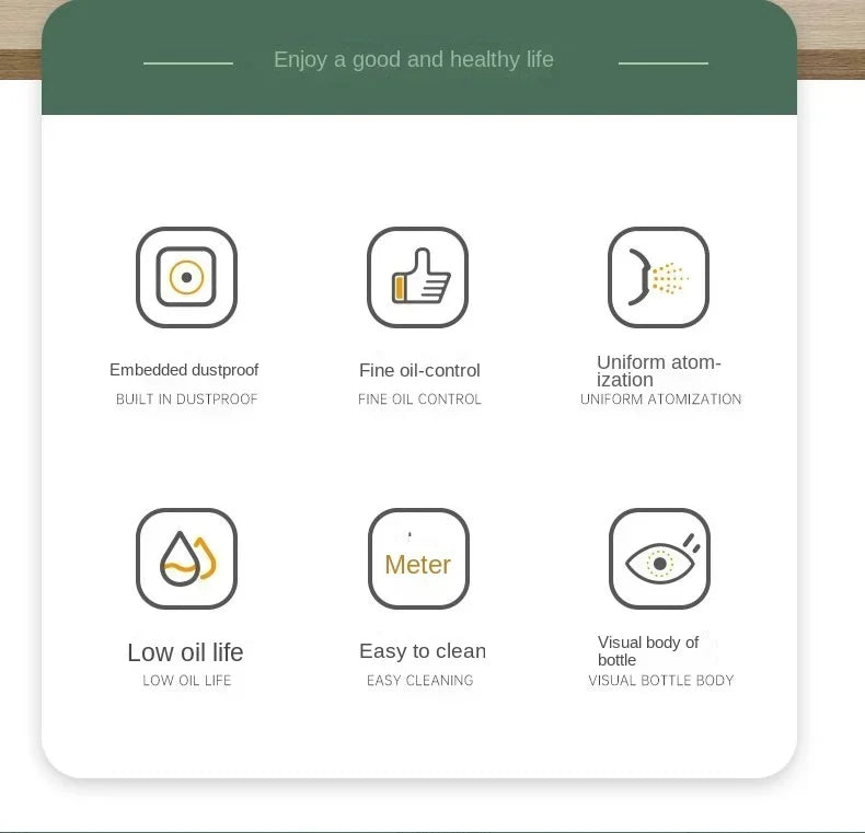 Oil Spray for Cooking Olive Oil Dispenser Plastic Bottle Sprayer Mist-Reusable Food Grade Oil Vinegar Spray Kitchen Accessories