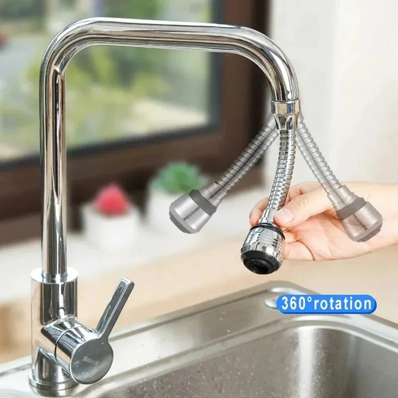 360° Rotating Kitchen Faucet Pressurized Anti-Splash Extended Filter Foam Universal Faucet Head Sprayer for Kitchen