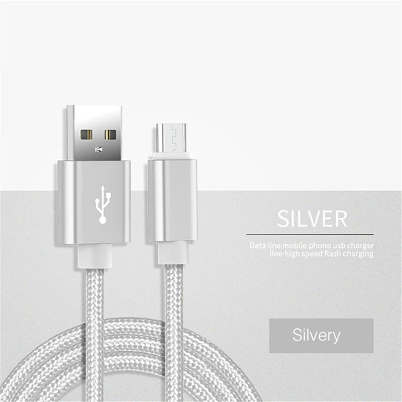 Type C USB Fast Charging Cable for Samsung S23 A55 A35 Xiaomi Redmi Note 13 POCO X5 Huawei Nova 11 Realme iQOO Braided Cable 3m