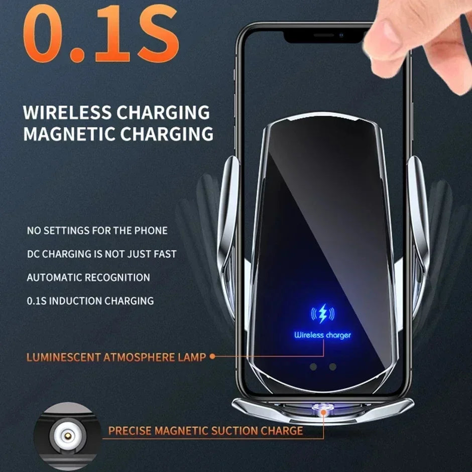 30W Wireless Car Charger Magnetic Car Phone Holder For iPhone 16-12 Pro Max Xiaomi Samsung Fast Charging Wireless Chargers