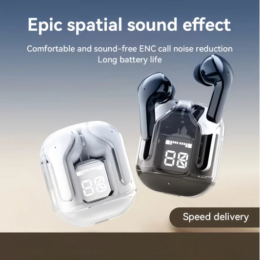 Original Bluetooth Headphones Transparent Wireless Bluetooth Headset HIFI Sound Quality Bluetooth 5.3 For Xiaomi Earbuds