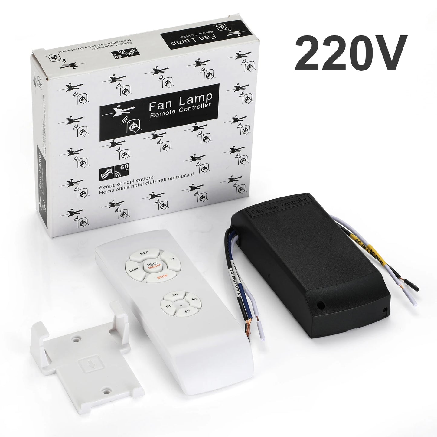 New Universal Ceiling Fan Lamp Remote Control Kit AC 110-240V Timing Control Switch Adjusted Wind Speed Transmitter Receiver