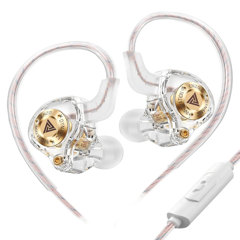 Dynamic Surround Sound Bass Earphones Earbud 3.5MM AUX In-Ear Monitor Headphones HIFI Noise Cancelling Sport Headset