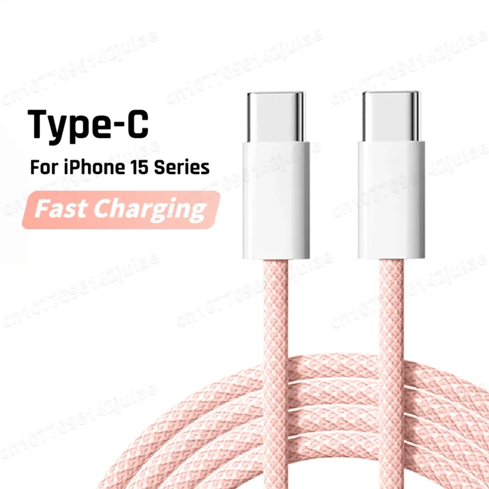 NNBILI 60W USB C to USB C Fast Charging PD Cable For iPhone 15 Pro Max Plus iPad Air 5 Samsung Huawei Xiaomi Type-C to Type-C ﻿
