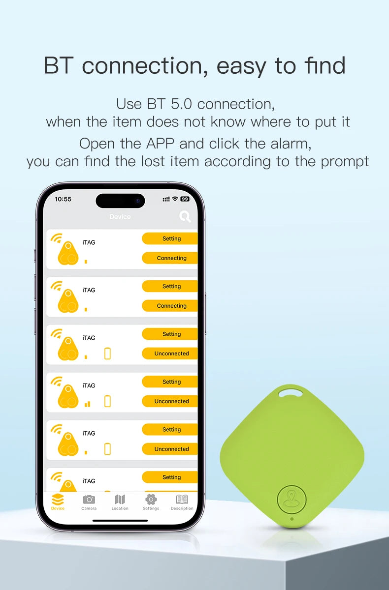 Mini Tracking Bluetooth Anti-lost Device Mobile Phone wallet Key Finder Location Intelligent Caller 5.0 Dual Alarm Pet Finder