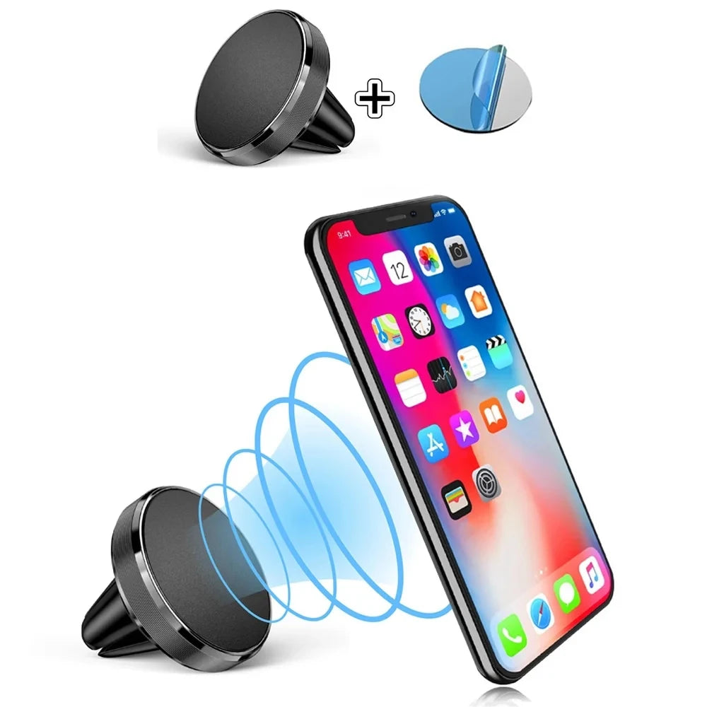 Universal Magnetic Car Phone Holder Stand in Car For iPhone X Samsung Magnet Air Vent Mount Cell Mobile Phone Support GPS