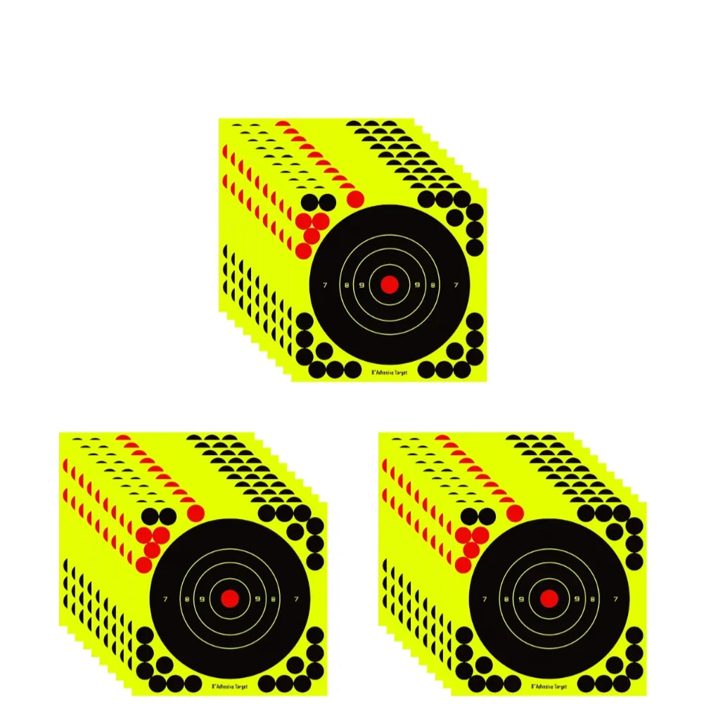 100-10PCS 8-inch Splatter Target High Visibility Adhesive Shooting Target Stickers Reactive Hunting Shooting Training Paper
