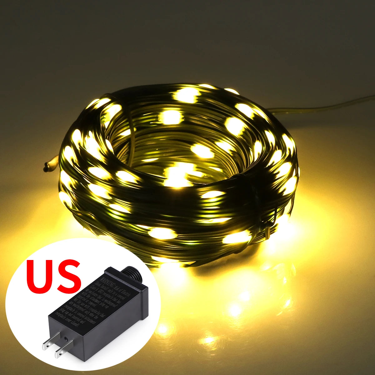 30M 20M 50M 10M 100M LED String Light 24V RGB Warm White Waterproof Outdoor Garland Christmas Decoration Garden Xmas Lights