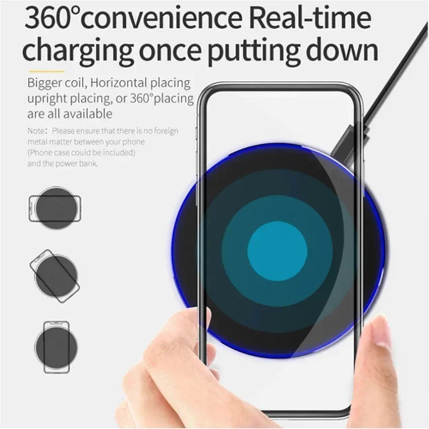 2 in 1 Phone Wireless Charging Dock Station Fast Wireless Charger Pad For iPhone 12-16 X Pro XS Max Samsung Xiaomi Huawei
