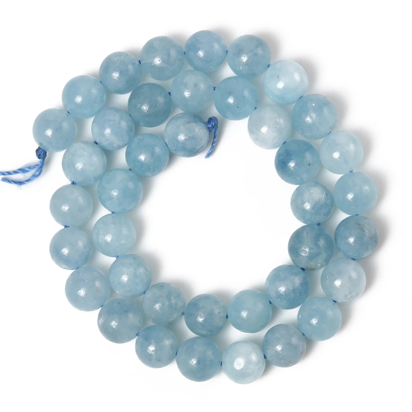 6/8/10mm Natural Stone Sapphire Color Jade Beads Blue Round Loose Beads For Jewelry Making Supplies Diy Charms Bracelets 15''