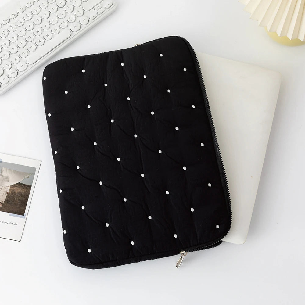 Laptop bag for macbook air 13 case 13-14 Inch puffy notebook pouch 15-16Inch Cute laptop sleeve 9-11 Inch Tablet Sleeve girl bag