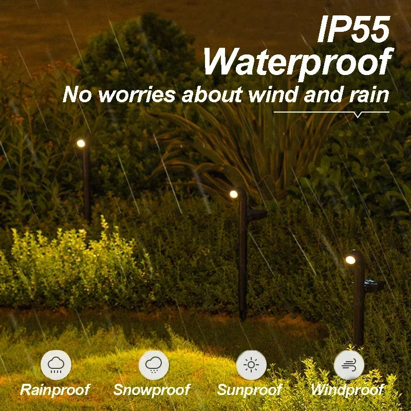 1-4 Pcs Solar LED Light Super Bright Spotlight Outdoor Lighting IP55 Waterproof Lawn Lamps Path Light for Garden Walkway Decor