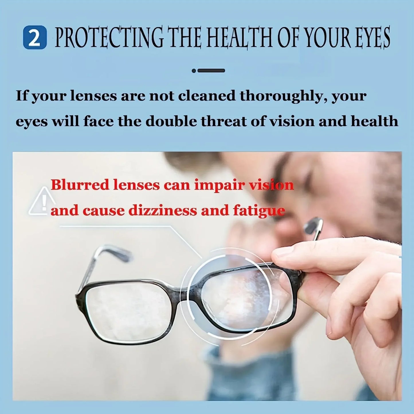 100pcs Eyeglass Cleaner Lens Wipes,Individually Wrapped Wipes,Non-Scratching,Safe For Eyeglasses, Goggles, Camera Lenses