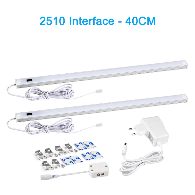 LED Light Under Cabinet Lights For Kitchen Hand Sweep Switch PIR Motion Sensor Closet Wardrobe Lamp 30/40/50cm Led Night Light