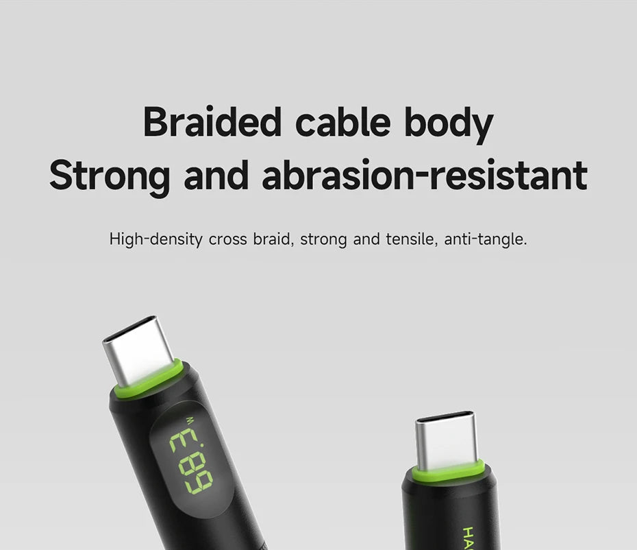 Hagibis USB C Fast Charger Cable With LED Display PD 240W 40Gbps Video Cord Compatible with Thunderbolt 4/3 For iPhone 17 Laptop