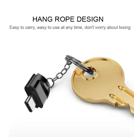 Type C To Micro-SD TF Adapter OTG Card Reader Mini Card Reader Smart Memory Card Reader For Phone Laptop