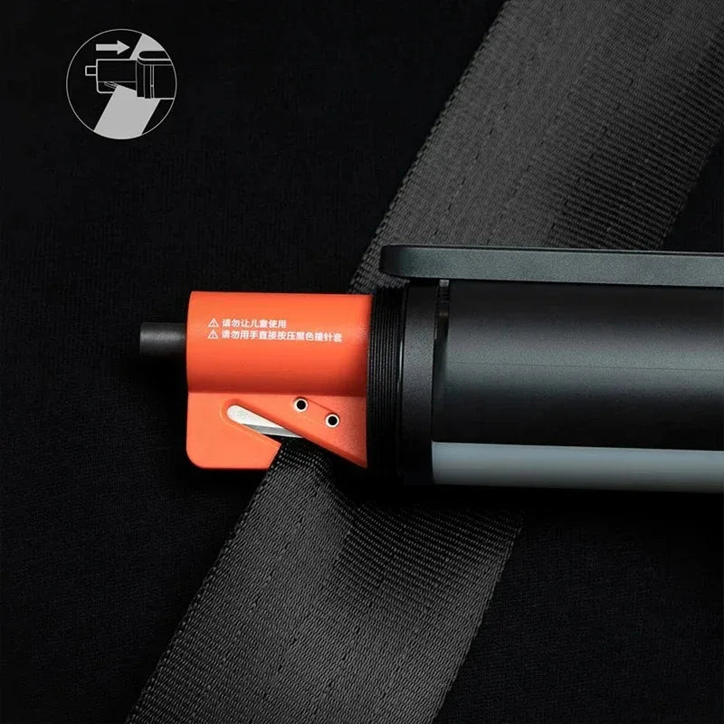 New Xiaomi Mijia Multi Function Flashlight Zoomable Ultra Bright Torch Window Breaker Safety Belt Cutter Car Emergency Light LED