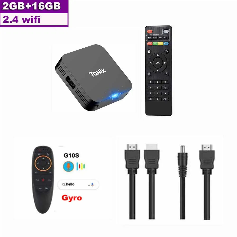 TANIX TX1 Android 10.0 Allwinner H313 Quad Core 4K HDR Mini Game TV Stick 2.4G Wifi RAM 1GB 2GB ROM 8GB 16GB Smart TV Box