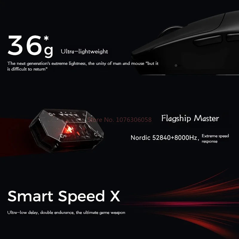 VXE MAD R Series Mouse Ultra Lightweight Wireless Mouse Ergonomic Gaming Dual-Mode E-Sports Mouse Paw3395 Office Accessories