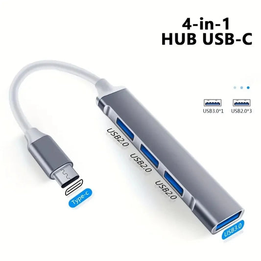 USB HUB 3.0  Extender 4 Port Splitter Adapter OTG Docking Station For Phone Macbook Pro 13 15 Air PC Laptop Computer Hub