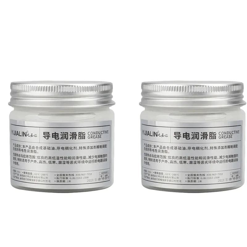 100g Electric Contact Grease Conductive Paste Electricity Compound Grease for Low Resistance Value  for Household Appliances