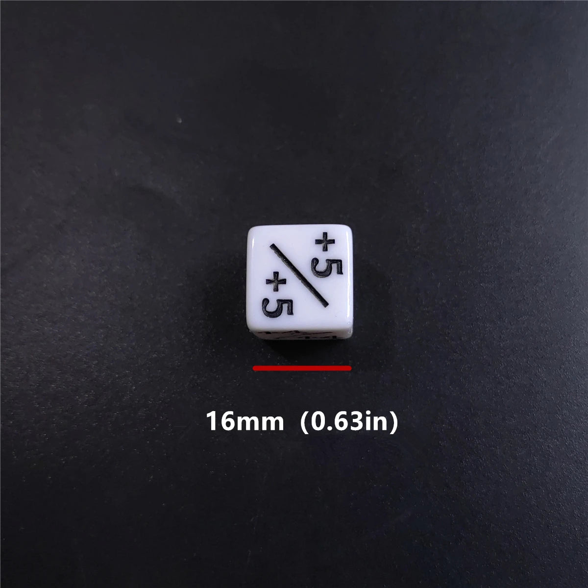 10pcs/set 1.6cm Dice +1/+1&-1/-1 Operation Black And White Teaching Addition And Subtraction Color Son Mathematical Dice