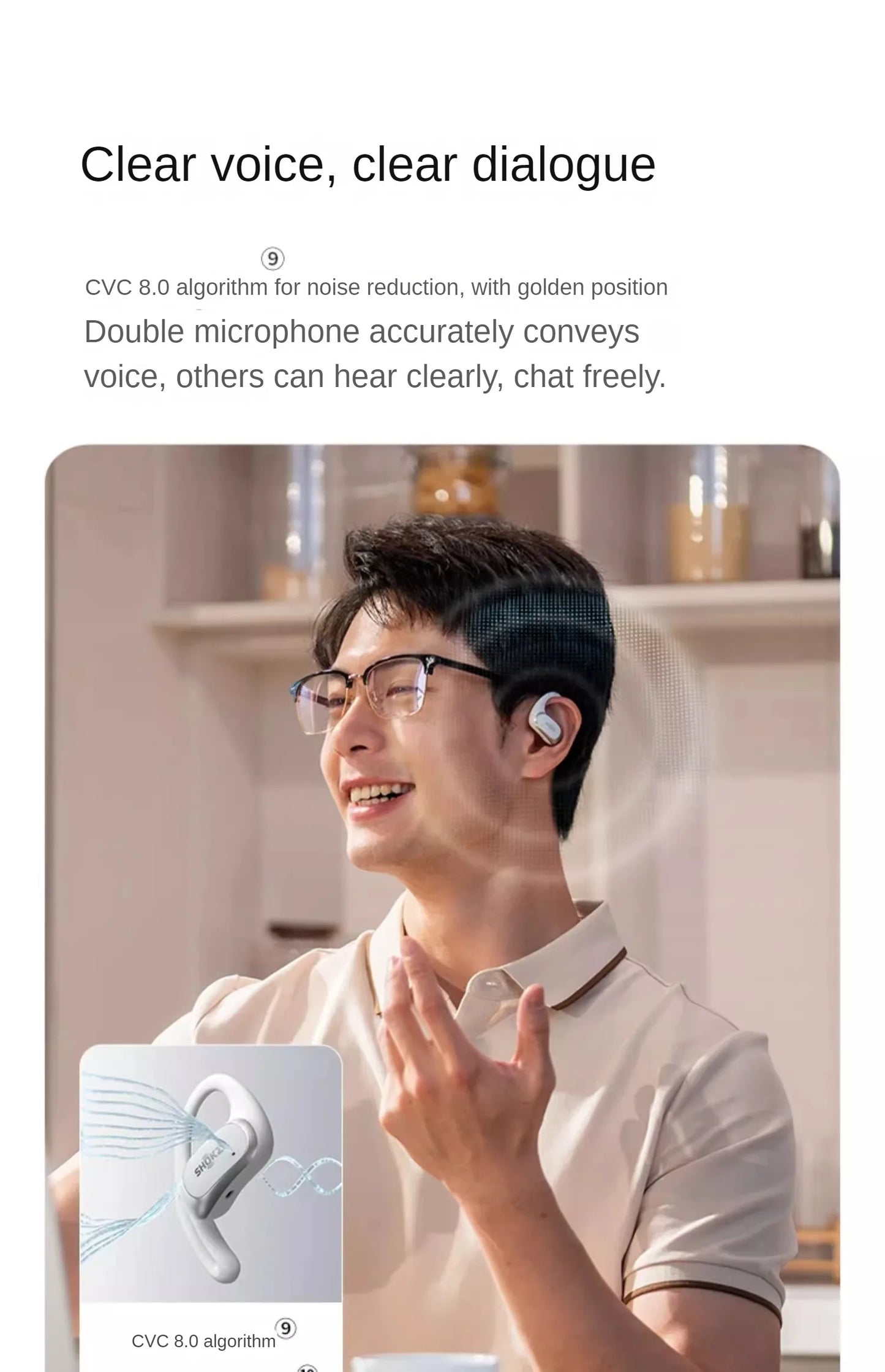 Original SHOKZ T511 OpenFit Air Open Earless Wireless Bluetooth Headphones Sports Headphones HD Call Noise Reduction Support APP