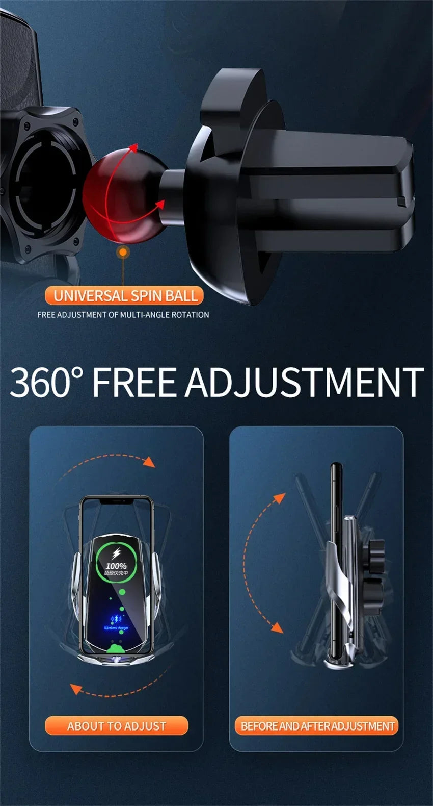 30W Wireless Car Charger Magnetic Car Phone Holder For iPhone 16-12 Pro Max Xiaomi Samsung Fast Charging Wireless Chargers