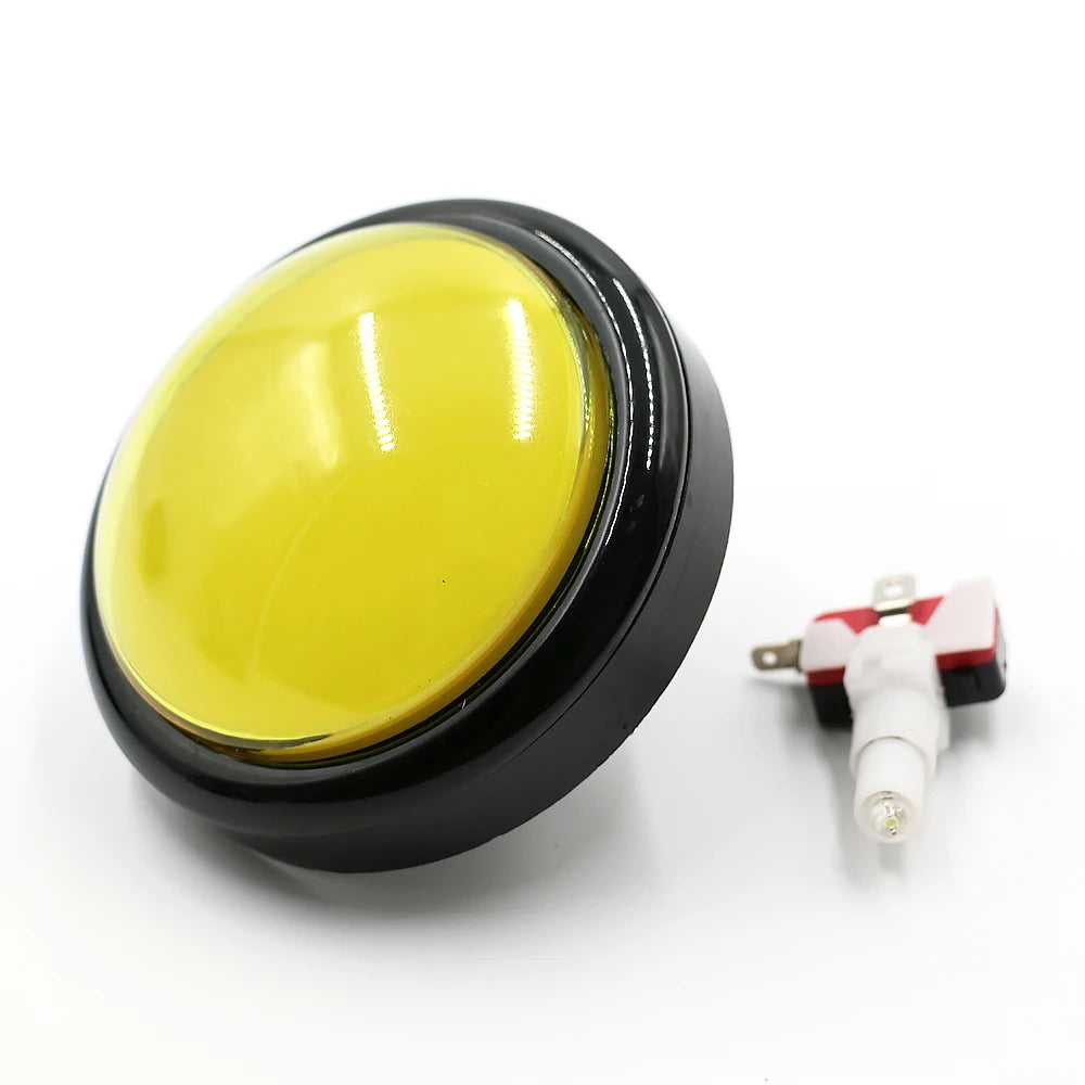 Big 100mm Light Push Button Illuminated Led Answerer Switch Video Rhythm Of Music Game Vending Machine Coin Arcade Pinball Parts