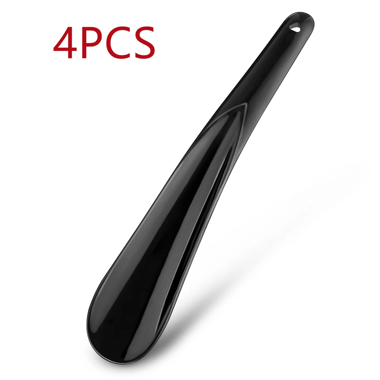 20cm Plastic Shoe Puller Flexible Sturdy Slip Shoe Horns Long Shoe Horn Spoon Shape Shoehorn Shoe Lifter Professional Black