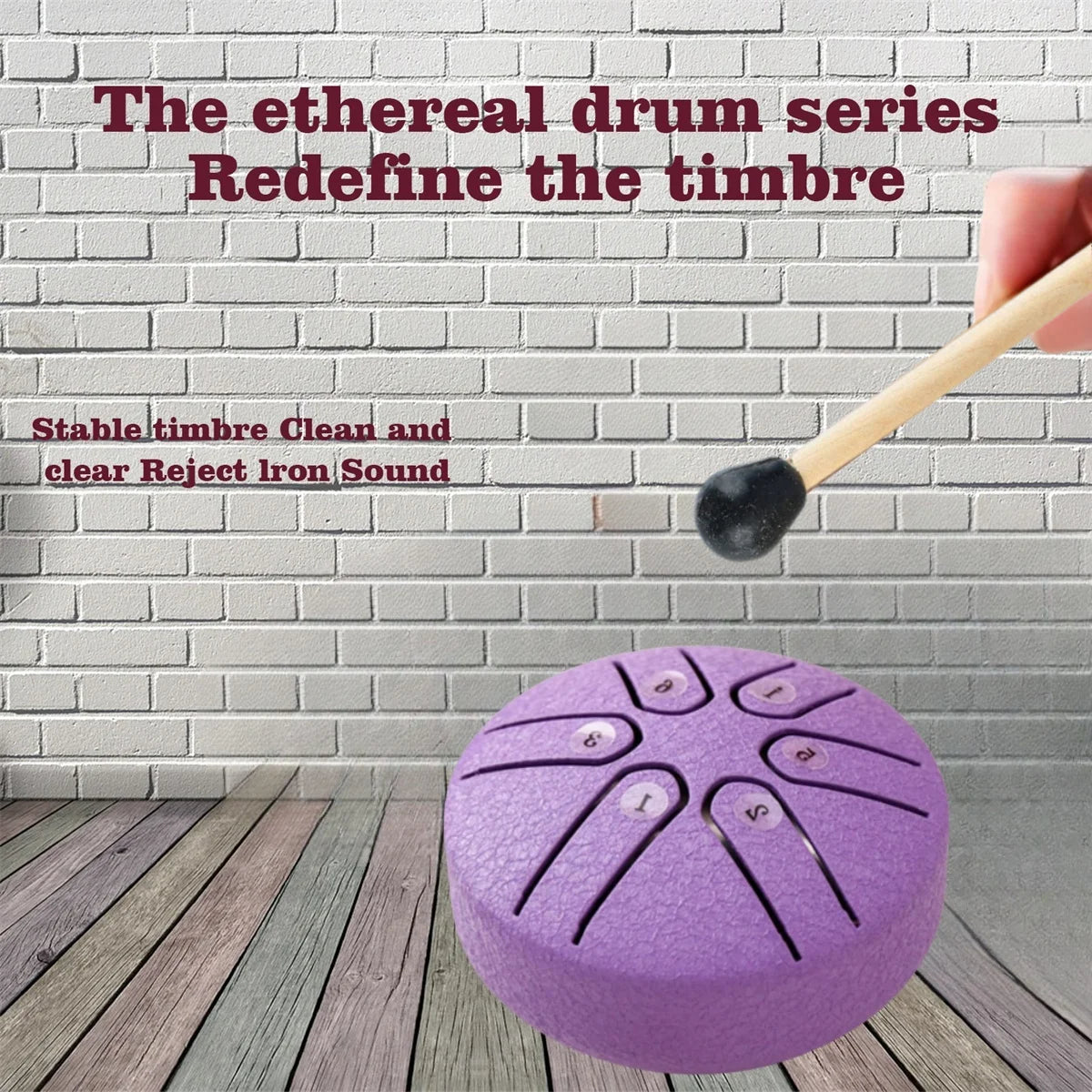 3-Inch 6-Tone Steel Tongue Drum - Mini Handpan Drum with Drumsticks, Beginner-Friendly Percussion Instrument Set