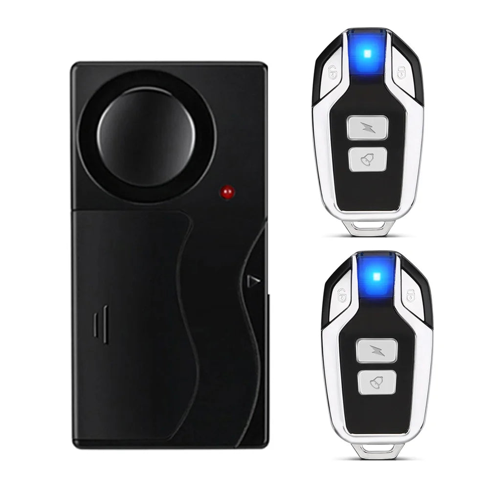New 110dB Door And Window Vibration Alarm Wireless Anti-Theft  Alarm With Remote Control Home Bicycle Security Burglar Alarm